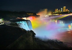 Niagara Falls Under the Lights