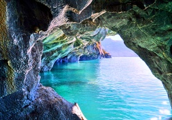 Inside Marble Cave, Lake Carrera