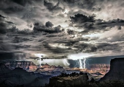 Lightning Storm at the Grand Canyons