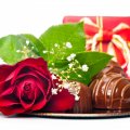 * Rose and chocolate *