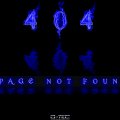 a real 404_Error Page in blue flames in design from my Studio