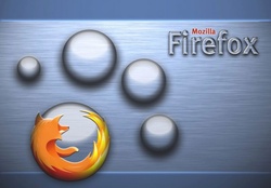 Firefox Brushed Aluminum Bubbles