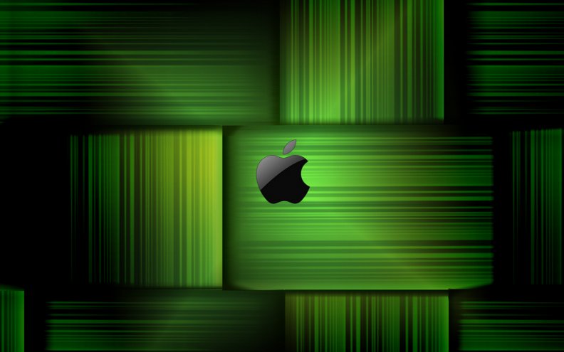 Green Cube Apple