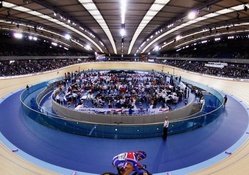 the olympic velodrome in london