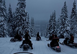 Snowmobiling the Norway_Sweden Border