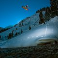 spectacular snowboarding flight