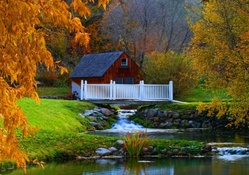 Old Watermill at Autumn