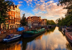 Beautiful Amsterdam Cityscape