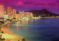 Hawaiian Cityscape at Night