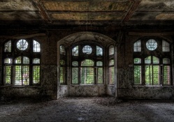 abandoned grand home hdr
