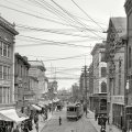 vintage view of old main street