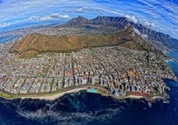 fabulous aerial view of cape town s. africa hdr