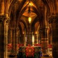 gorgeous interior of a church hdr