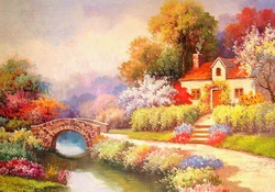 'Bridge in the Garden'