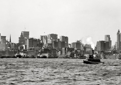 historic New york city in monochrome