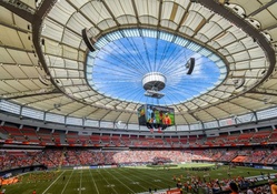 Inside BC Place, Vancouver