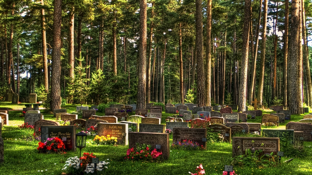 serene cemetery