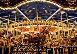 on a wonderful carousel