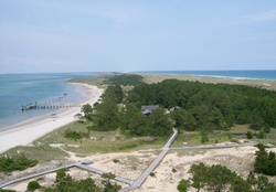 View from top of Cape Lookout Lighthouse