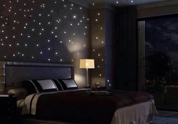 Starry night in a bedroom