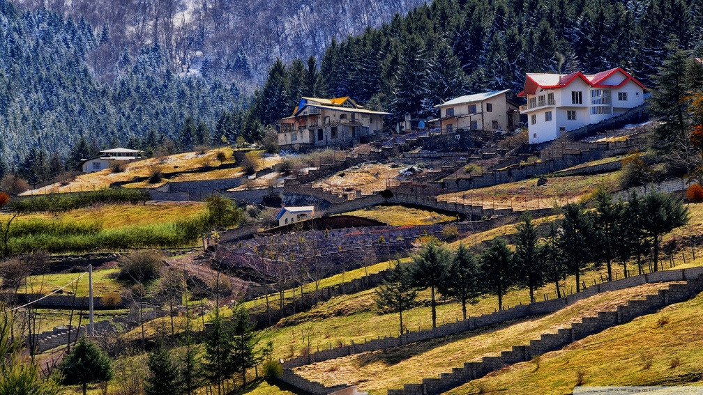 lovely mountain village of kelardasht iran
