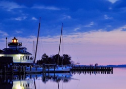 evening on a lovely lighthouse in maryland
