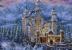Castle in the snow