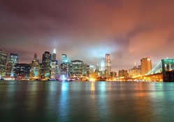 magnificent view of downtown manhattan