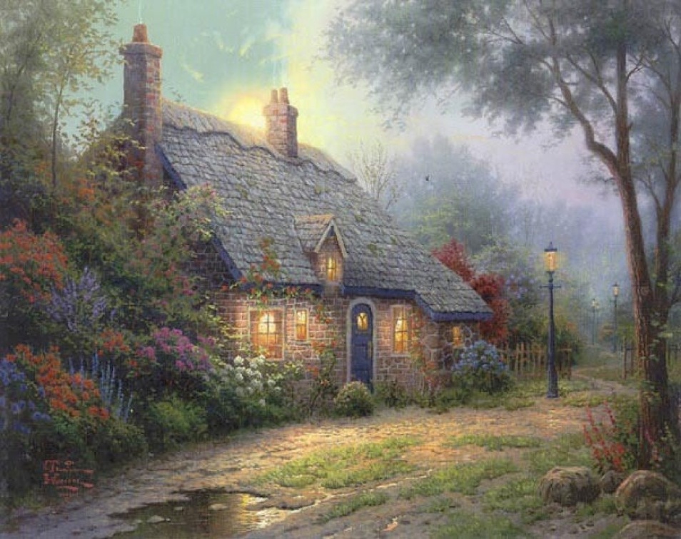 Evening cottage