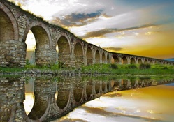 ancient majestic aqueduct