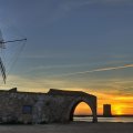windmill in paceco sicily italy
