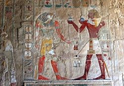 Color Wall Carving from Egypt