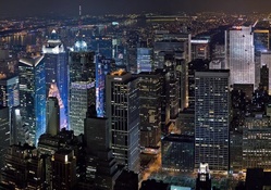 fantastic new york city panorama at night