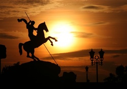 Warrior on horse