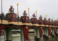 Bridge and statue