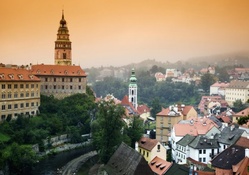 cesky krumlov castle in the czech republic