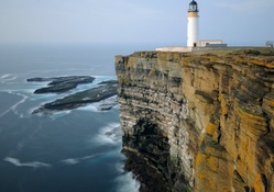 lighthouse on a great cliff