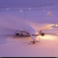 Plane and snow