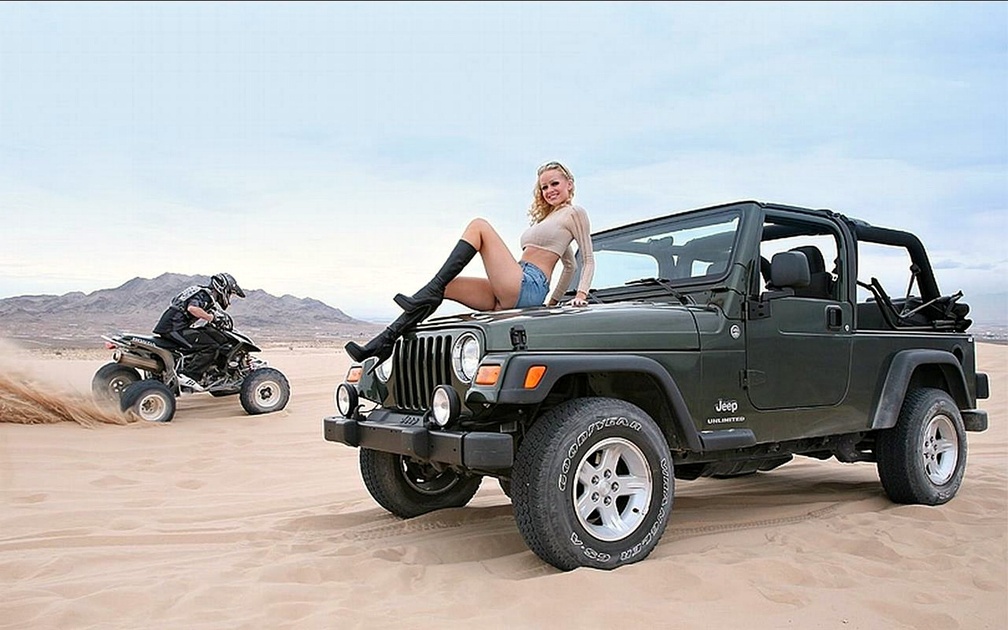 Car Model on a Jeep