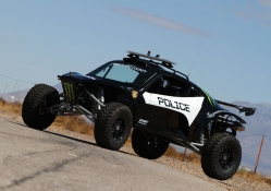 Police racing car