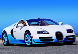 2012 Bugatti Veyron 16.4 Grand Sport Vitesse Bianco and New Light Blue
