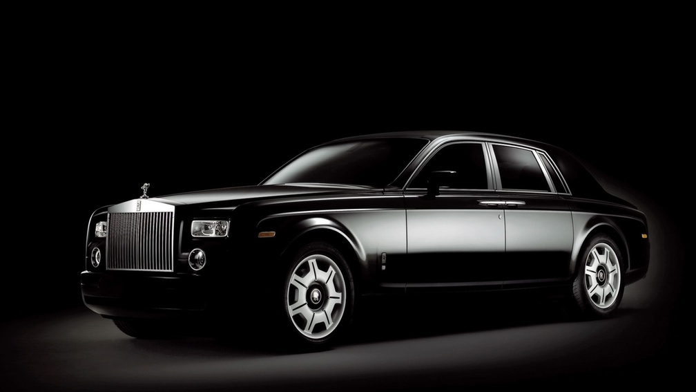 Black &amp; White Rolls Royce