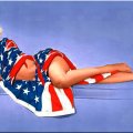 Patriotic Marilyn Monroe