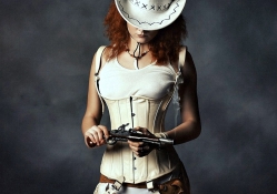 Cowgirl with a Smoking Gun