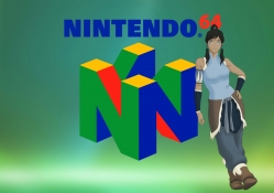 Nintendo 64 logo with Korra
