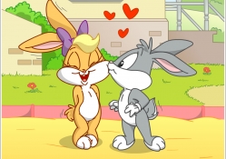 Bugs Bunny and Lola Bunny