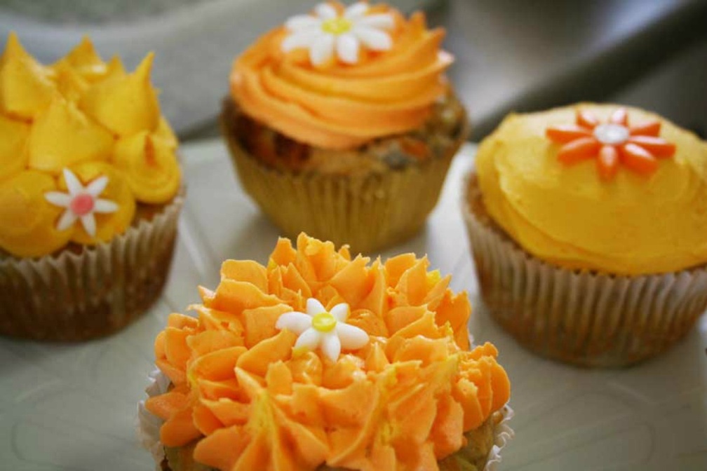 Orange cupcakes for you