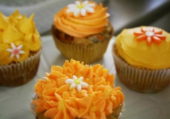 Orange cupcakes for you