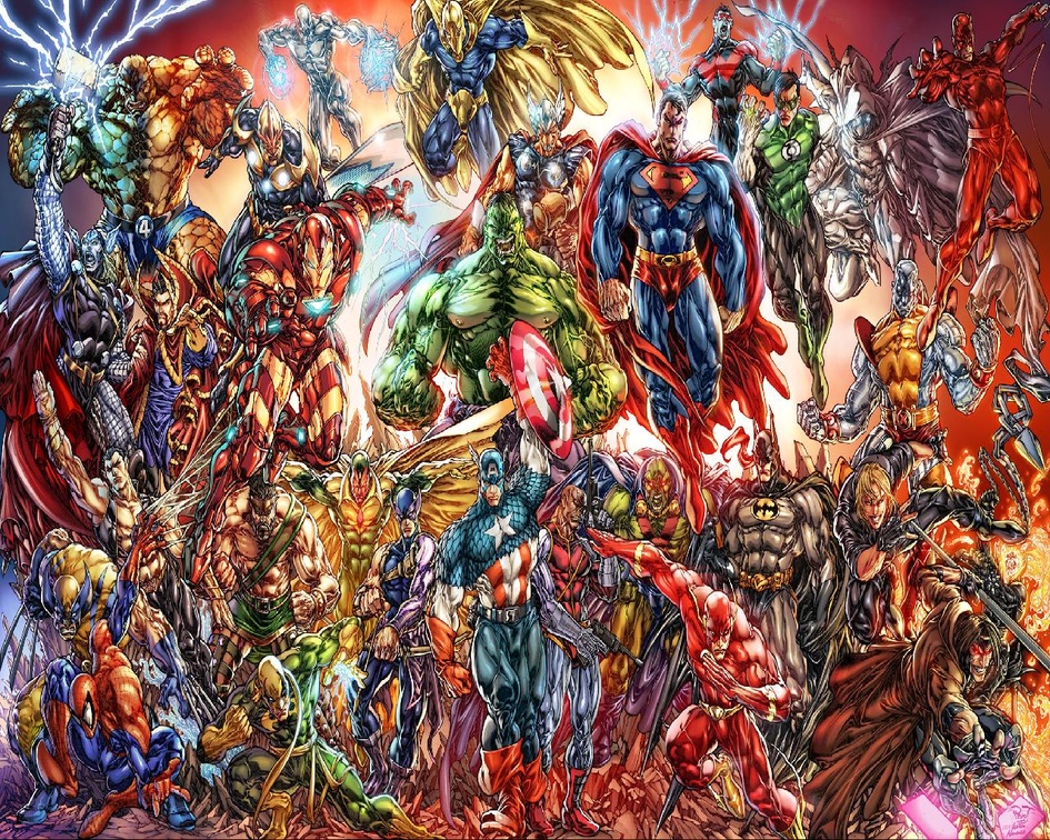 Marvel And DC Heroes