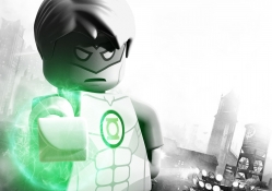 Black and White Lego Green Lantern